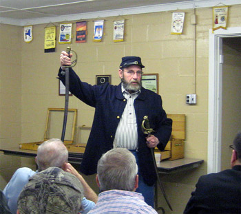John Davis speaks to Barker Lions about the Civil War